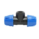 Teu compresiune 90&deg; cu filet interior D25 x D25 x 1/2 FI, PN16