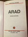 Carte myh 35f - Colectia Judetele Patriei - Monografie Judetul Arad, Comunism, 1979. Coperta Cartonata Aurita. Stare Buna