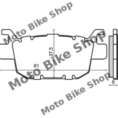 MBS Placute frana Honda SH125/150 '09-, Cod Produs: 225102570RM