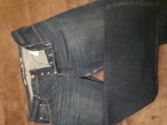 Blugi bărbătești denim de culoare albastru &icirc;nchis