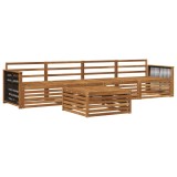 vidaXL Set de canapele de exterior 5 pcs natural Lemn Solid de Acacia 3382992