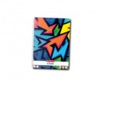 CAIET A4 80F SPIRALA DICTANDO PERFORAT MOTIV NEON ART