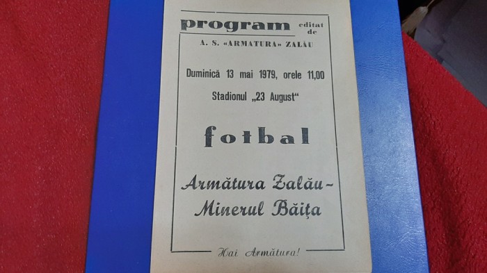 program Armatura Zalau - Minerul Baita