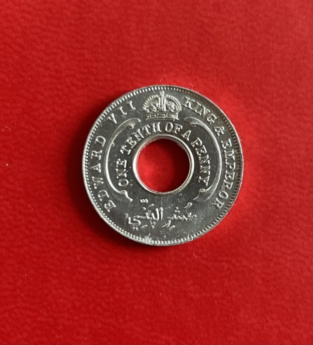 Moneda Nigeria 1/10 Penny 1907