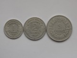 LOT 3 MONEDE DIFERITE -1,2,5 FRANCS 1949 B FRANTA, Europa