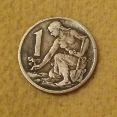 Cehoslovacia - 1 coroana - 1963 (moneda, M0014) foto