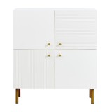 Bufet modern din MDF, spațiu de depozitare versatil pentru living, dormitor și hol, 80x36x90 cm, Alb