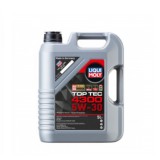Ulei Motor Sintetic Liqui Moly Top Tec 4300 5W30, 1L. Compatibil Fiat, Honda, Hyundai, Toyota. Protectie DPF