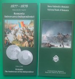 PLIANT(FOLDER) ROMANIA - ANIVERSAREA INDEPENDENTEI, PENTRU MONEDA DE ARGINT