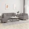 vidaXL Set de canapele cu perne, 3 piese, gri taupe, textil 3202149