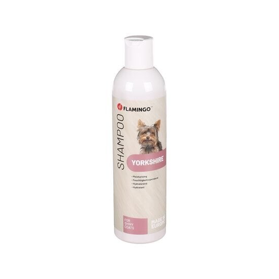 Sampon Caini Yorkshire Flamingo 300ml - Blana Fina Stralucitoare