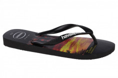 Papuci flip-flop Havaianas Hype 4127920-0090 negru foto