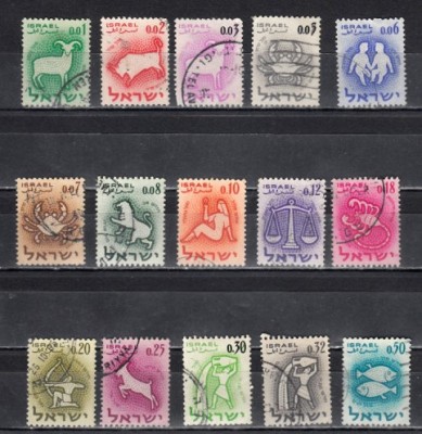 A12 S2 9 - Timbre foarte vechi - Israel - zodii foto