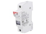 Clema siguranțe cilindrice 32A 10,3x38mm pentru șină DIN