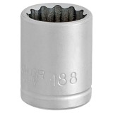 Unior 188/2 12p - Capat cheie tubulara cu profil hexagonal interior 12 laturi 11 mm 1/4 inch