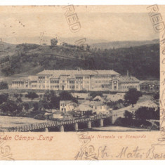 4906 - CAMPULUNG, Arges, Bridge School, Litho Romania - old postcard - used 1901