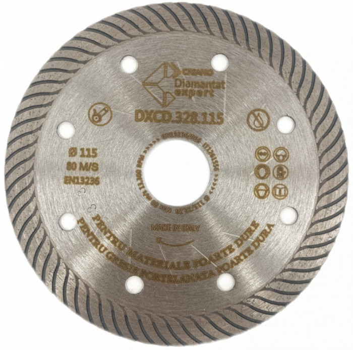 Disc DiamantatExpert pt. Portelan dur, Placi ceramice dure 115x22.2 (mm) Ultra Premium - DXCD.CD.328.115