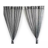 Cumpara ieftin Perdea Decorativa din gama Perdele Franjurate, 3x3 m, Gri Inchis, Gri Deschis si Alb COL7