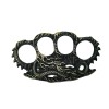 Rozeta Box-Pumnal Autoaparare Ideallstore Fire Dragon Skin Aramiu/Bronz Otel 12cm