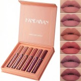 Set de 6 rujuri lichide mate, &icirc;n 6 nuanțe, &icirc;n cutie cu capac