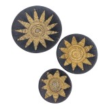 Cumpara ieftin Set 3 decoratiuni de perete Circy Boho Negru 50x50x2 cm