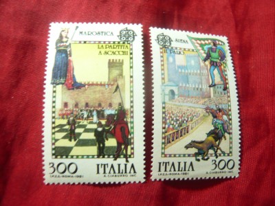Serie Italia 1981 - Europa - SAH , 2 valori foto
