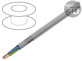 Cablu &Ouml;LFLEX CLASSIC 100 CY 3x0.75mm&sup2; PVC Transparent Gri