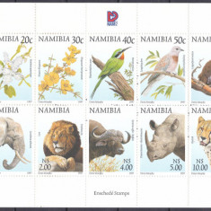 DB1 Fauna Africana Namibia 1997 Carnet 18 v. MNH 2 poze