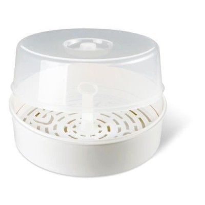 Sterilizator ecologic pentru microunde, capacitate 4 biberoane, Reer Vapostar 3295.1 Children SafetyCare foto