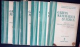 GAZETA MATEMATICA SI FIZICA 1956 SERIA B NR.7-12 (6 REVISTE)-MARCEL TENA-363450