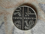 Five(5) pence 2012 Marea Britanie, Europa