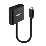 Converter Lindy USB Type C to HDMI 4K60, Supported Bandwidth: HDMI 2.0 with 18Gbps, Maximum Input Resolution: 3840x2160 60Hz Maximum Output Resolution