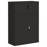 Cumpara ieftin Fiset, negru, 90x40x130 cm, otel