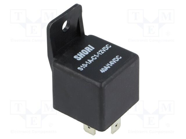 Releu electromagnetic SPST-NO 12VDC 40A S10 1,8W SHORI ELECTRIC