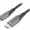 Cablu USB 2.0 Apple Lightning la USB C 2m Negru 3A