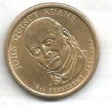 !!! SUA - 1 DOLAR 2008 D , JOHN QUINCY ADAMS , KM 427 - XF / CEA DIN SCAN