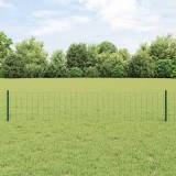 vidaXL Gard cu St&acirc;lp Verde 0,4 x 10 m Oțel și PVC 3335988