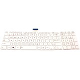 Tastatura laptop, Toshiba, Satellite S50DT-A, alba