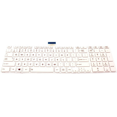 Tastatura laptop, Toshiba, Satellite S50DT-A, alba foto