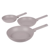 Cumpara ieftin Set 3 tigai rotunde Taupe Collection Berlinger Haus BH 8108, antiaderente, strat titan, gri