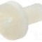 Surub M4, poliamida, lungime 8mm, cap rotund, pas filet 0.7, DREMEC - 8G205M4X08