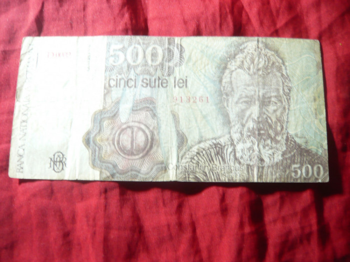 Bancnota 500 lei 1991, circulata cal. mediocru