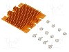Radiator extrudat, aluminiu, 58mm x 61mm, auriu, Advanced Thermal Solutions - ATS-1143-C1-R0