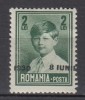ROMANIA 1930 LP 83 b REGELE MIHAI I SUPRATIPAR 8 IUNIE 1930 - 2 LEI VERDE EROARE SUPRATIPAR DEPLASAT GUMA ORIGINALA SARNIERA, Nestampilat