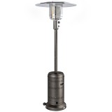 Outsunny &Icirc;ncălzitor de Exterior de 11 KW Reglabil, cu Roți 82 x 82 x 223 cm, Maro &Icirc;nchis | Aosom Romania