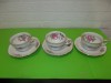 Portelan SCHWARZENHAMMER , set de 3 CESTI decorate in teme florale, Seturi