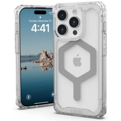 Husa pentru iPhone 15 Pro - UAG Plyo Magsafe - Ice Silver foto
