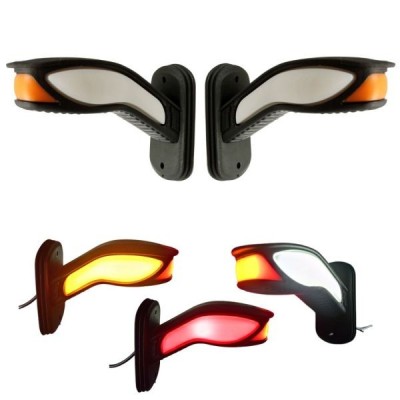 2 x LED Dynamic Lampa Gabarit Laterala Pozitie E37 12v 24v foto
