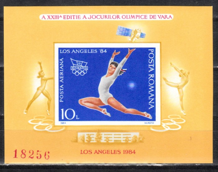 A11 TX2 12 - 1984 - JO de vara Los Angeles - colita nedantelata - Gimnastica