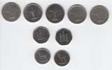 Emiratele Arabe Unite - set de 9 monede diferite 25 fils, 50 fils, 1 Dirham 1973-2022, Asia